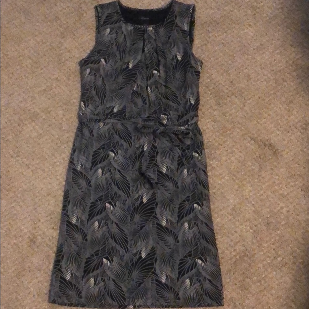 Navy Keyhole dress